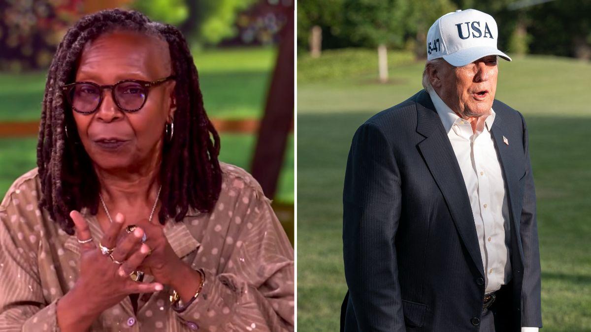 Whoopi Goldberg jokingly pretended to cry over Trump's recent losses.