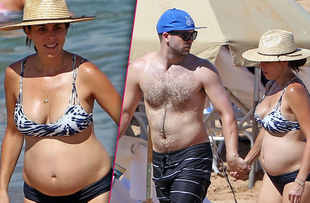 //jamie lynn sigler bikini pregnant baby bump pp