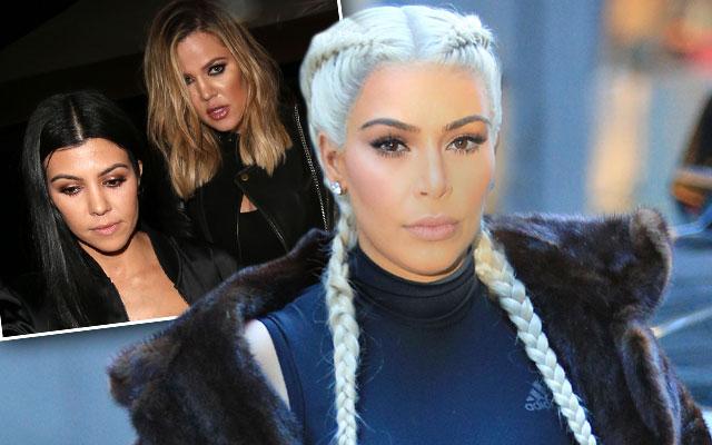 Kim Kardashian Kanye West Divorce Sisters Shut Out