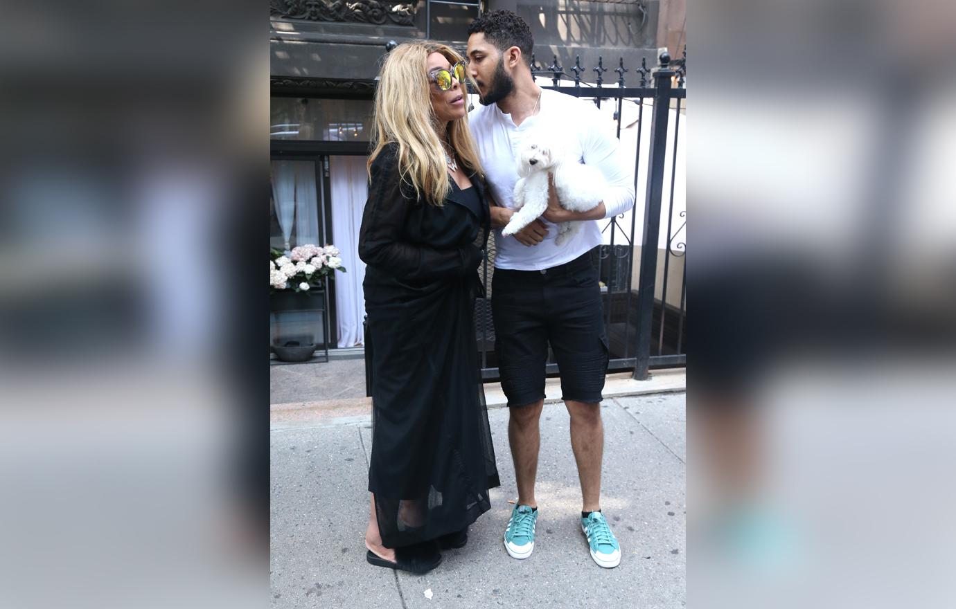 Wendy Williams Wearing Black Visits A Young Mystery Man's Apartment