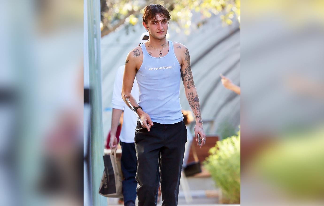 anwar hadid los angeles friends after due lipa split photos