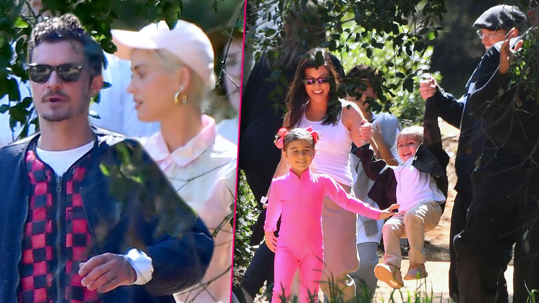 Katy Perry & Orlando Bloom Attend Kanye West’s Sunday Service