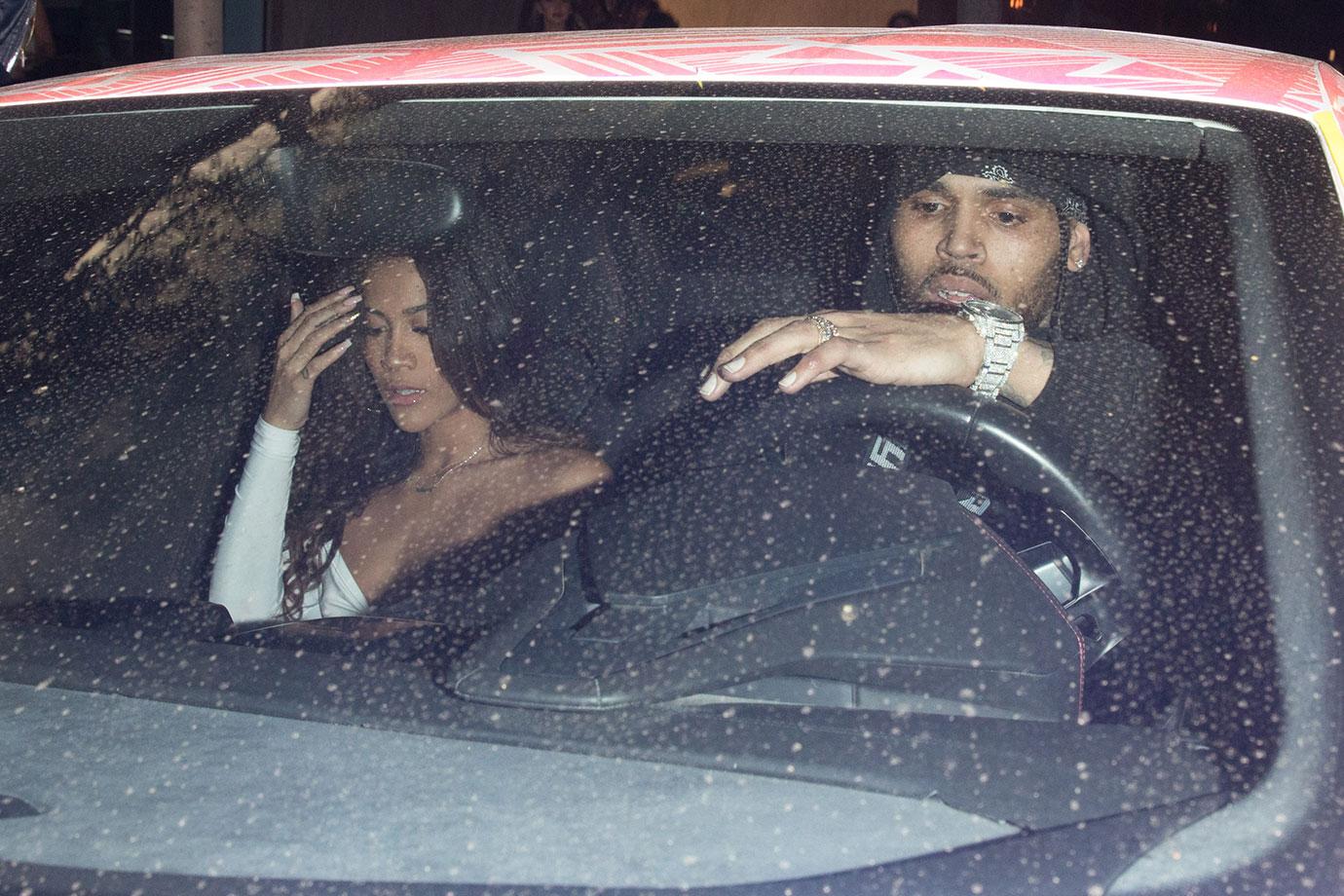 Chris Brown Seen With Mystery Woman While Expecting Child