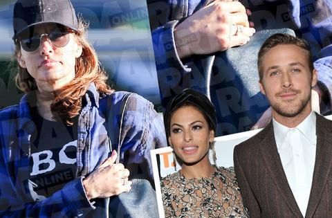 Ryan Gosling Eva Mendes Married Rumors Ring Photos -- Secret Marriage