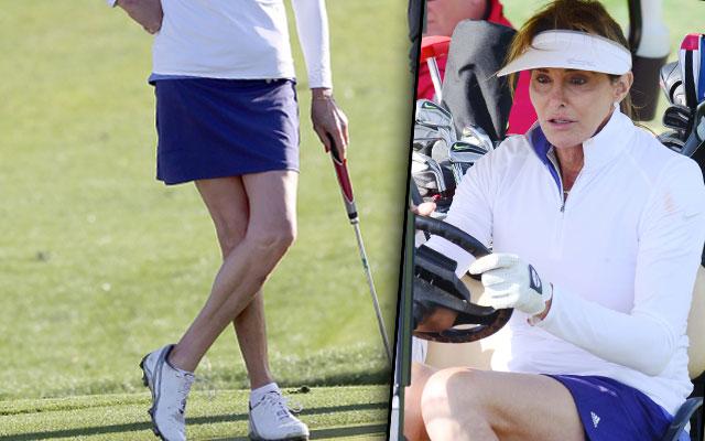Caitlyn Jenner Wears Micromini For LPGA Tournament Appearance