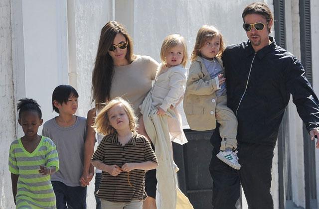 angelina jolie brad pitt divorce sad children safety first