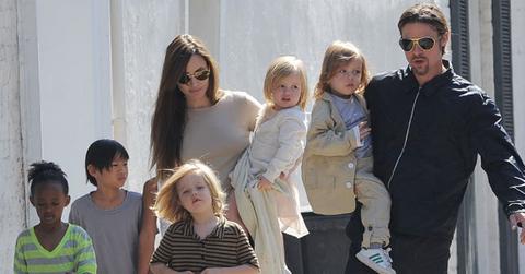 angelina jolie brad pitt divorce sad children safety first