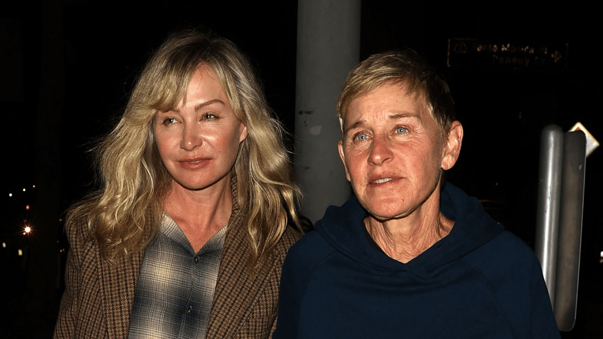 Photo of Portia de Rossi and Ellen DeGeneres
