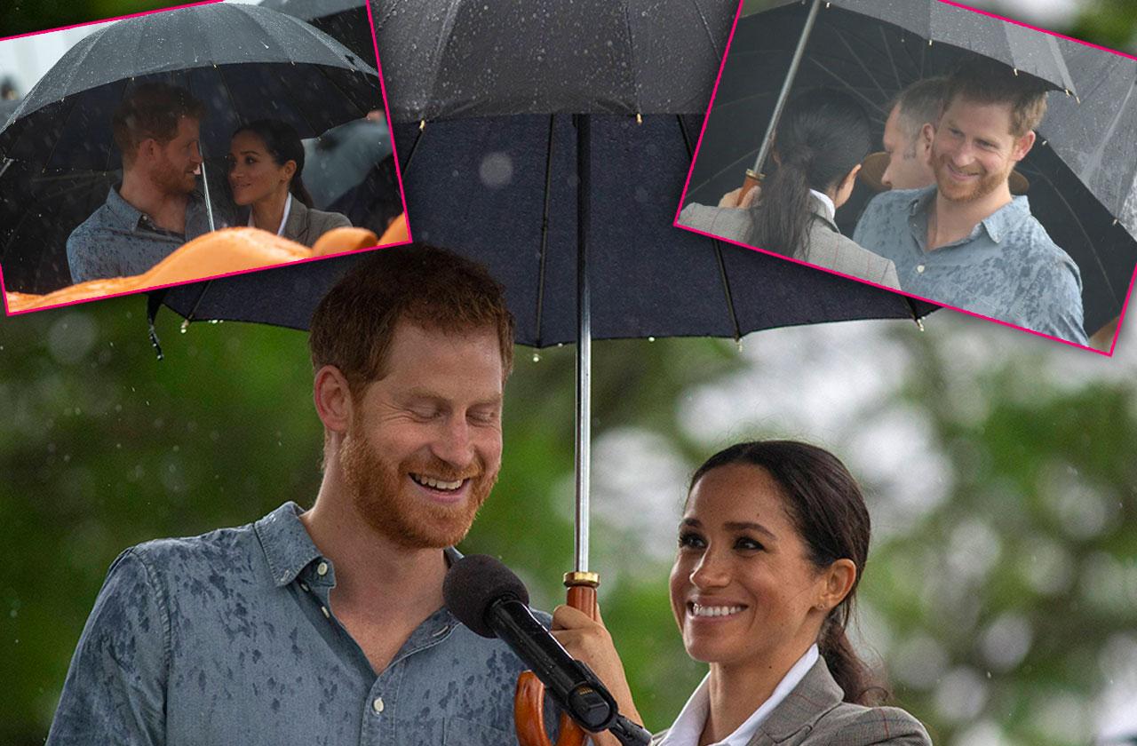 Meghan Markle Prince Harry PDA Smiles Australia