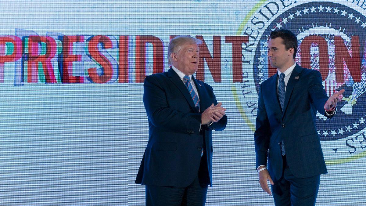 Photo of Donald Trump, Charlie Kirk