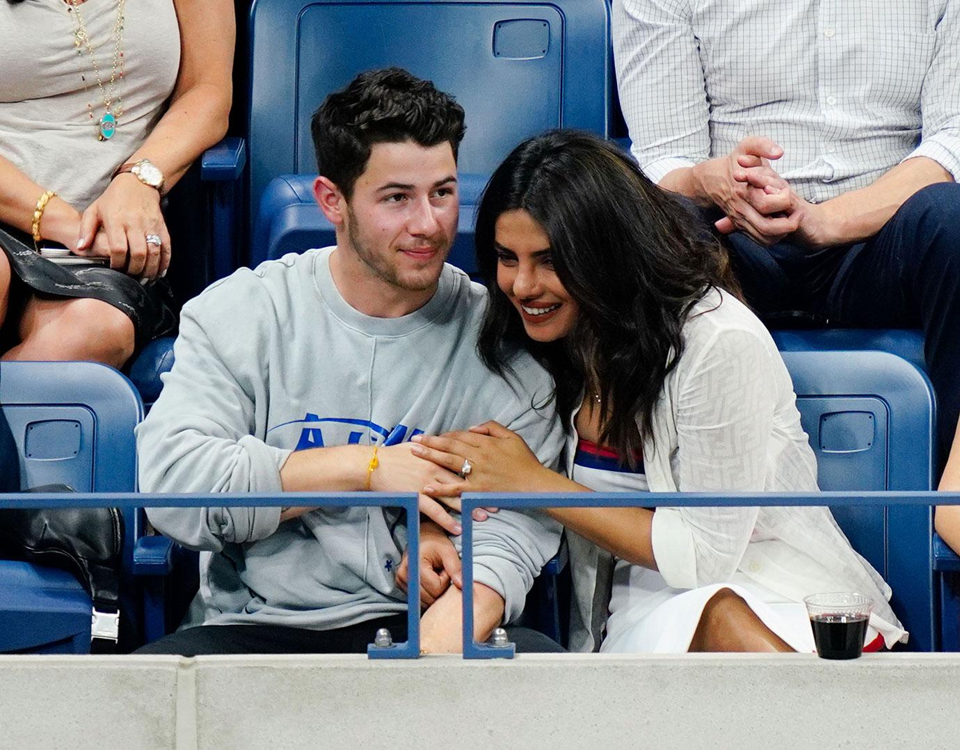 US Open Celebrities Priyanka Chopra Nick Jonas