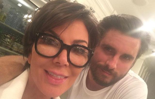 //kris jenner scott disick selfie true love pp