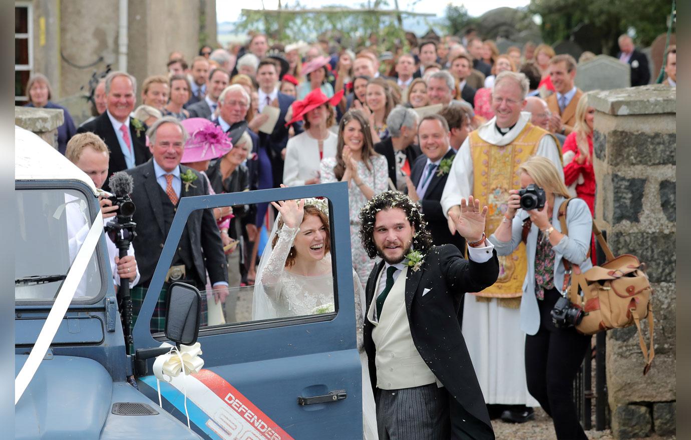 Kit Harington And Rose Leslie Marry In Scotland