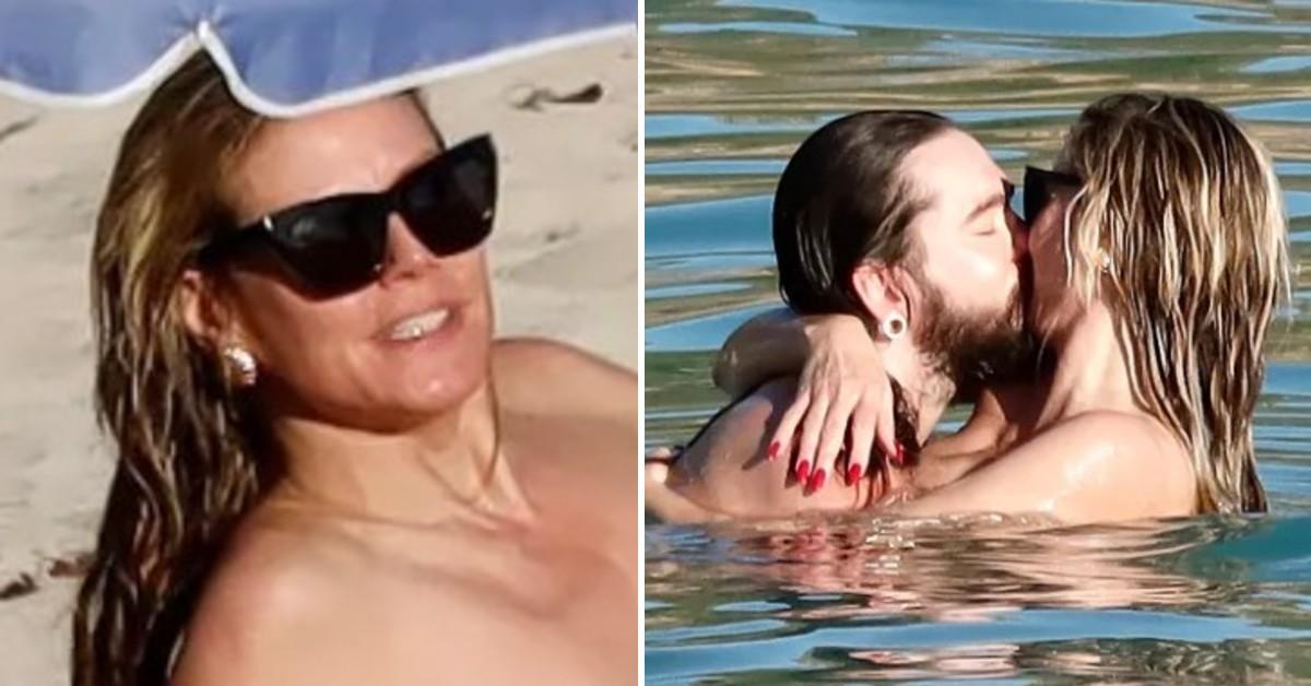 Split photo of Heidi Klum, Tom Kaulitz