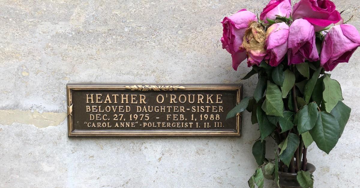 Photo of Heather O'Rourke grave