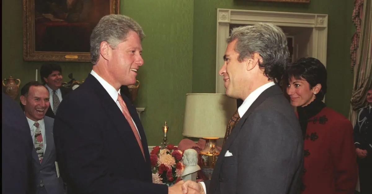 photo of bill clinton and jeffrey epstein