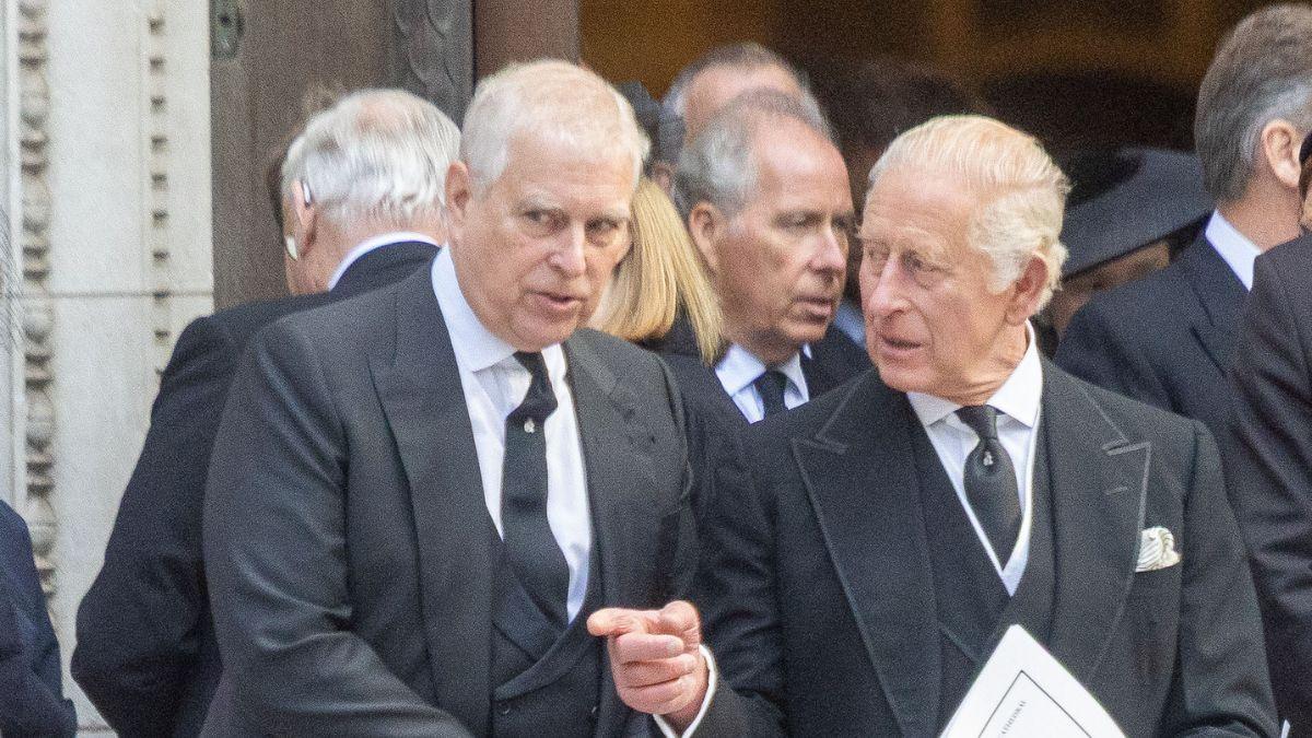 Photo of King Charles and Andrew Windsor