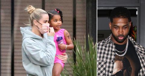 khloe kardashian photos first sighting tristan thompson paternity scandal