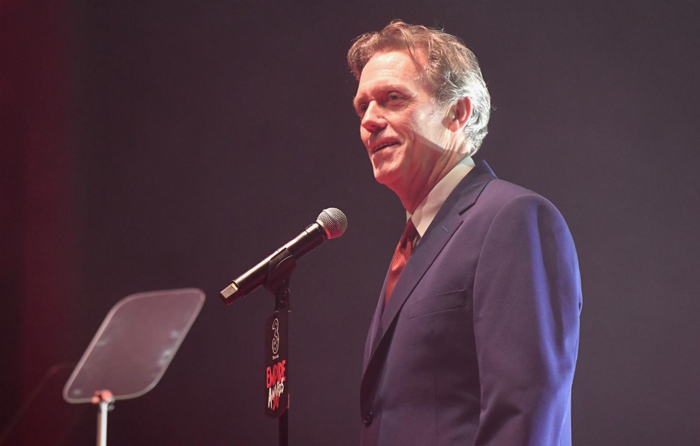 Hugh Laurie presented the Empire Hero award during the THREE Empire awards at The Roundhouse on March 19, 2017 in London, England.