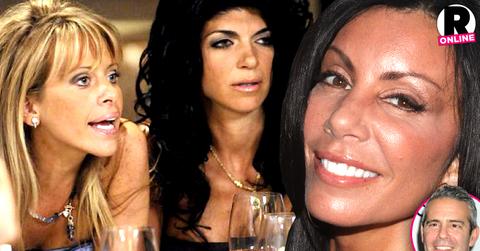 //dina manzo teresa giudice danielle staub andy cohen want back on rhonj pp sl