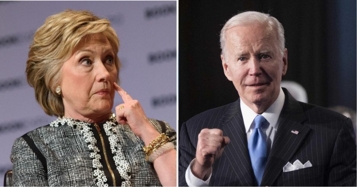 hillary clinton  presidential run slams joe biden