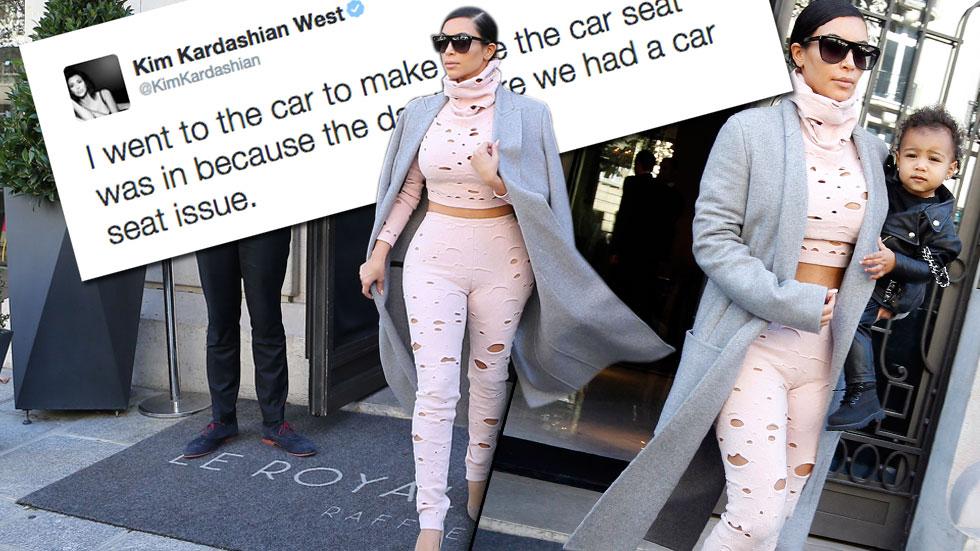 No Ignori? Kim Kardashian Claims She Didn't North West In Lobby(00)