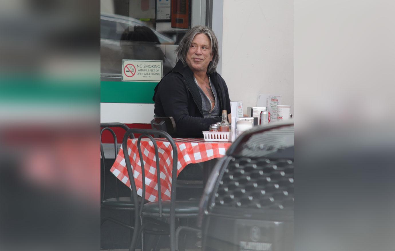 Mickey Rourke Long Hair Photos