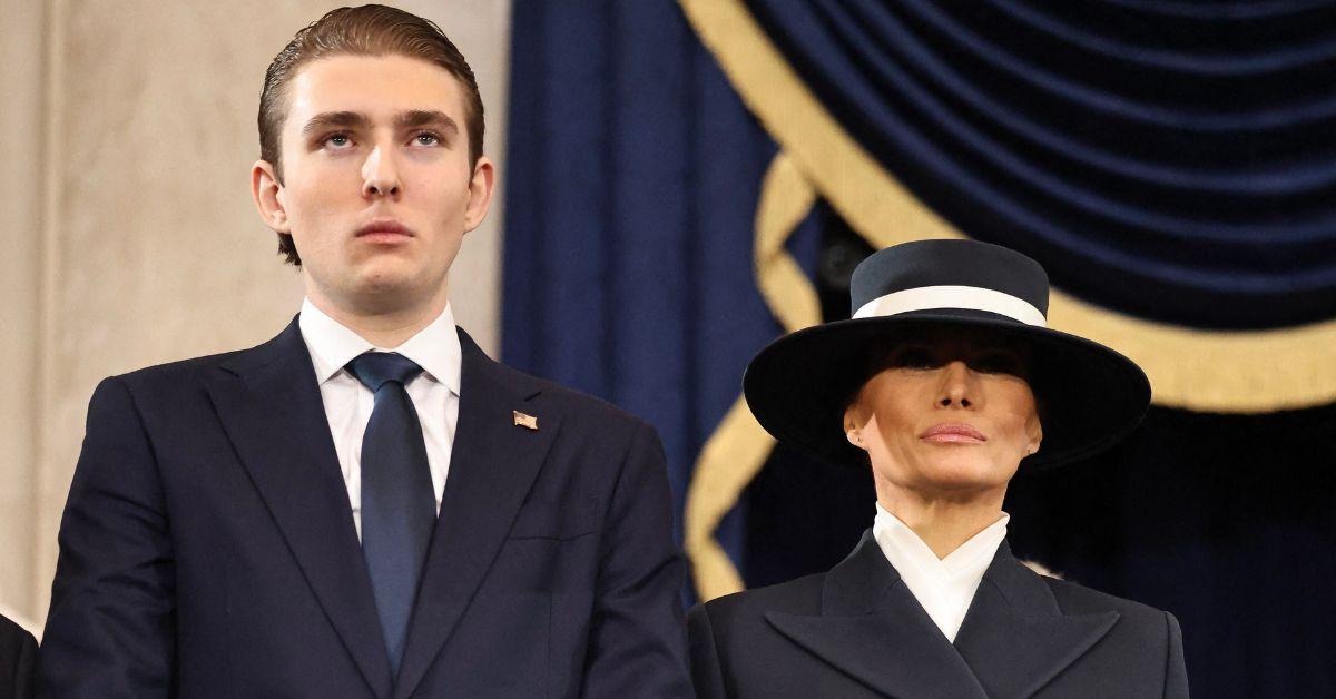 Photo of Barron and Melania Trump