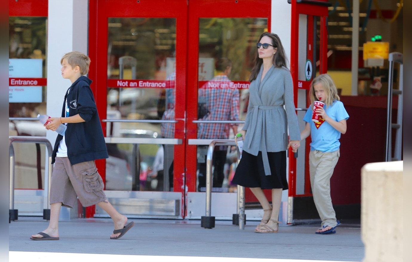 Angelina Jolie Made a Family Trip to Target High Fashion