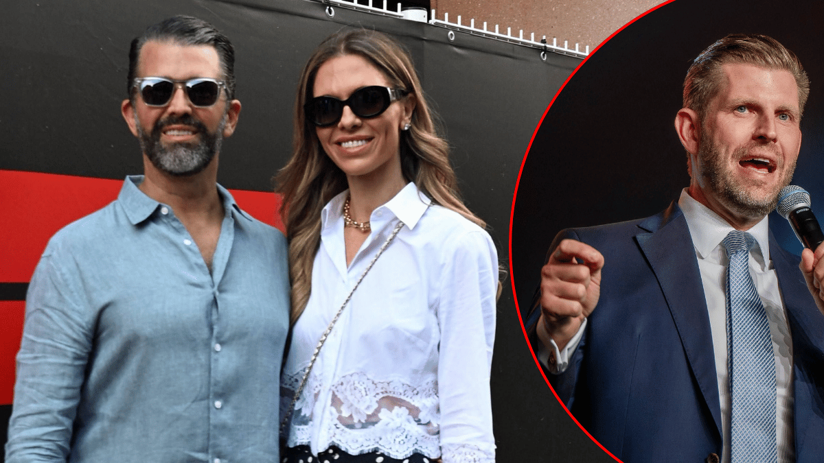 Photo of Donald Trump Jr., Bettina Anderson, Eric Trump