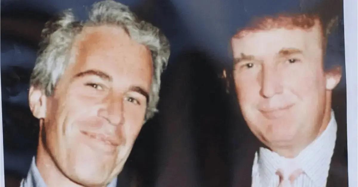 photo of jeffrey epstein and donald trump