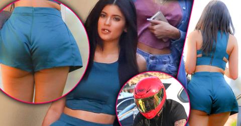 Kylie Jenner Butt -- Mia Pia & Tyga In Calabasas