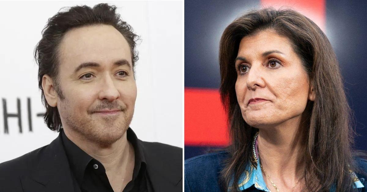 john cusack trash sadistic ghoul nikki haley israeli artillery shells