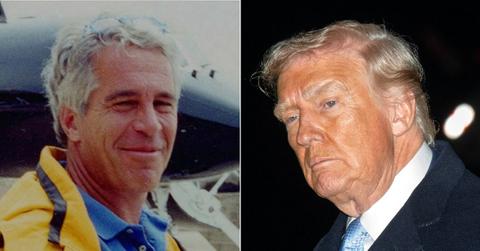 Picture of Jeffrey Epstein and Donald Trump