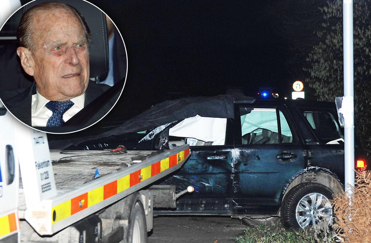 //prince philip car crash pictures pp