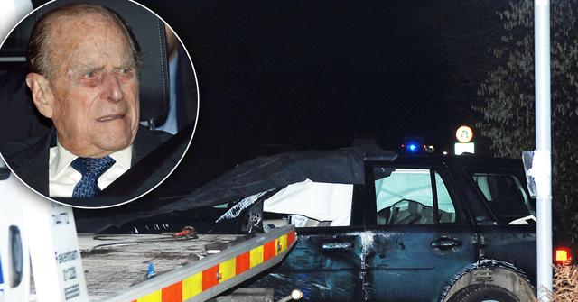 //prince philip car crash pictures pp
