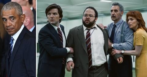 Split photo of Barack Obama, 'Severance'