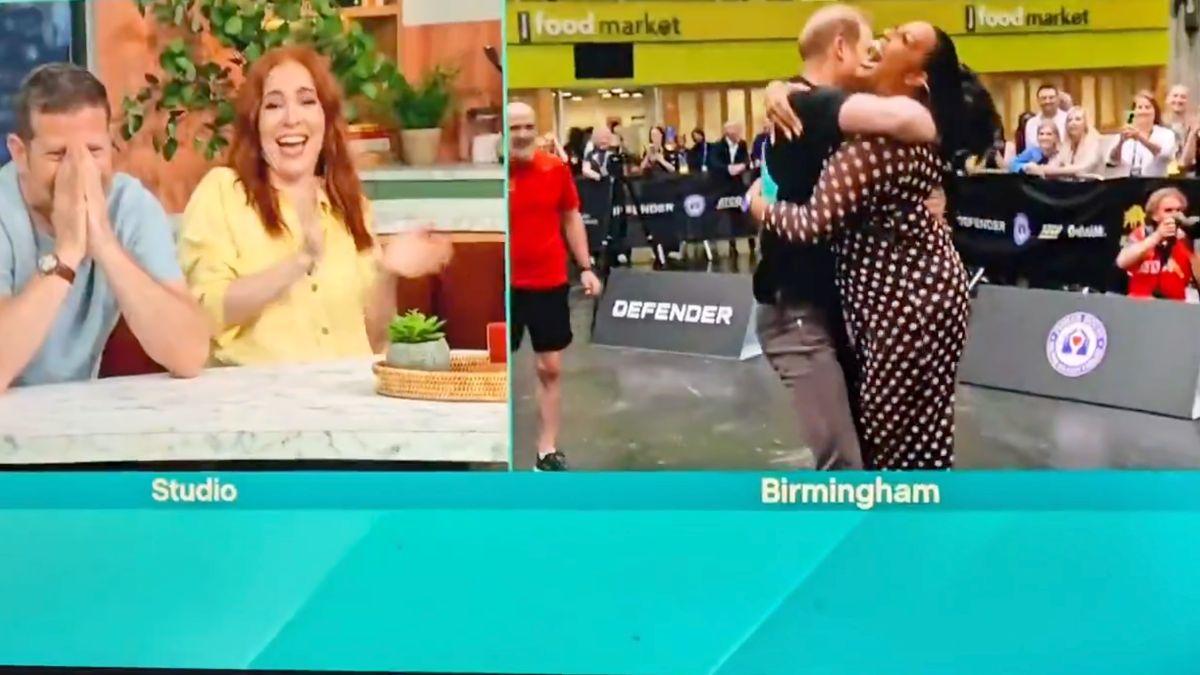 photo of Prince Harry and Alison Hammond