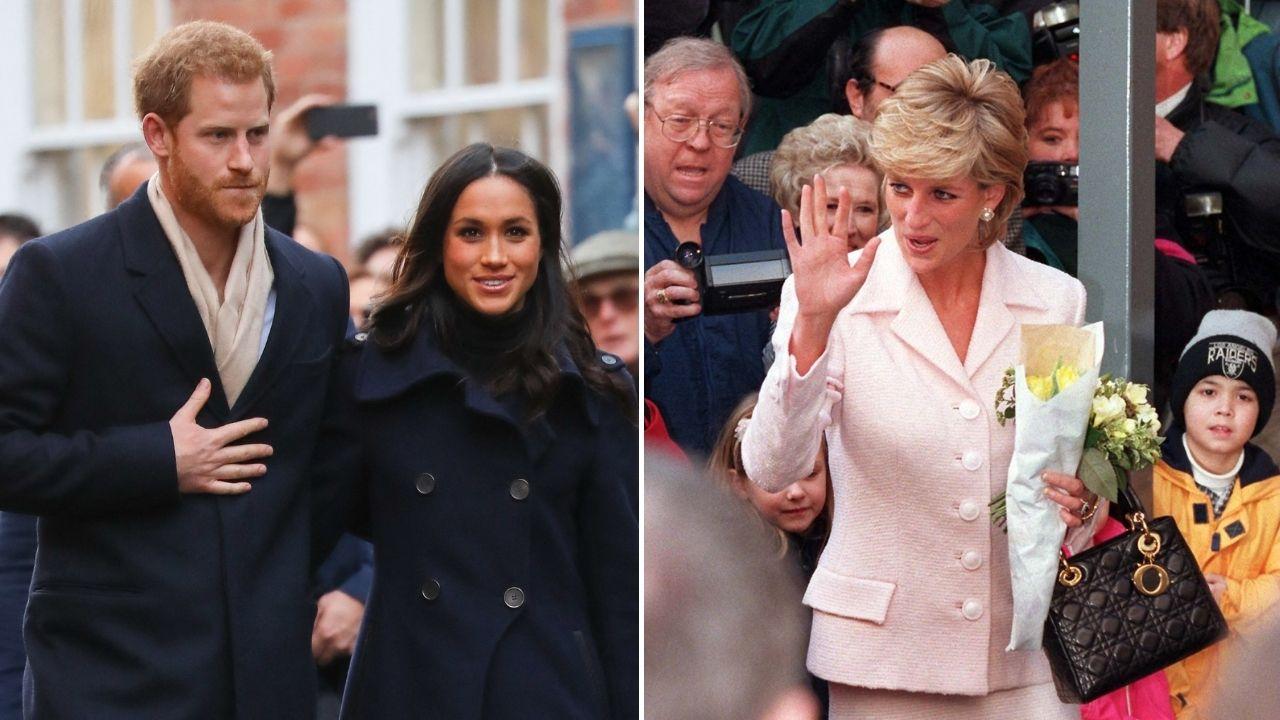 Photo of Princess Diana, Prince Harry and Meghan Markle