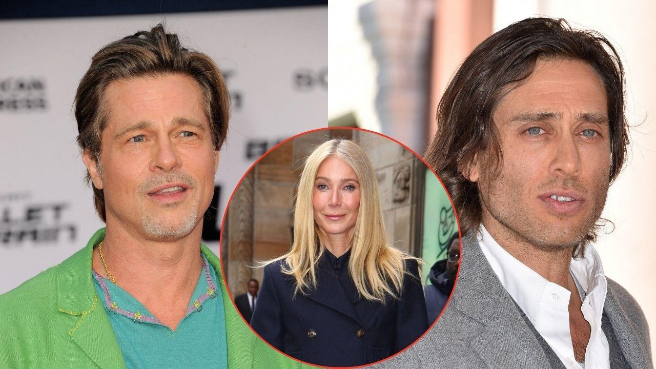 Gwyneth Paltrow's praise for Brad Pitt reportedly leaves her husband, Brad Falchuk, feeling unhappy.