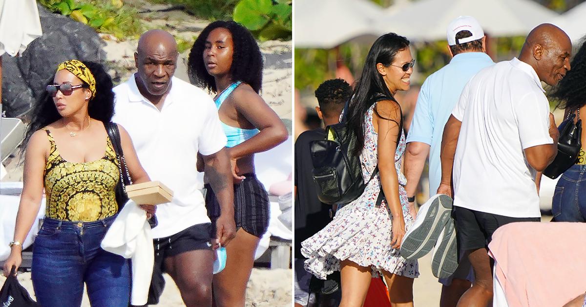 Mike Tyson Spends Time With His Family On The Beaches Of St. Barts