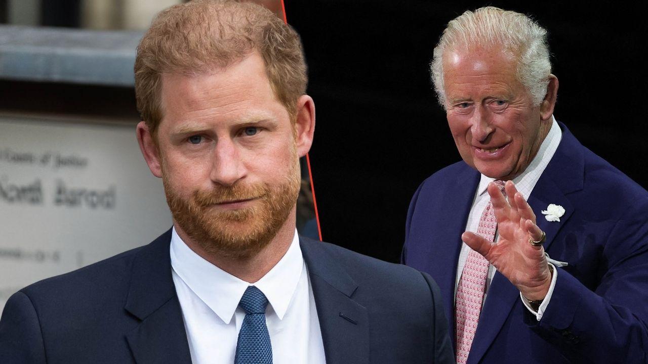 Photo of Prince Harry and King Charles