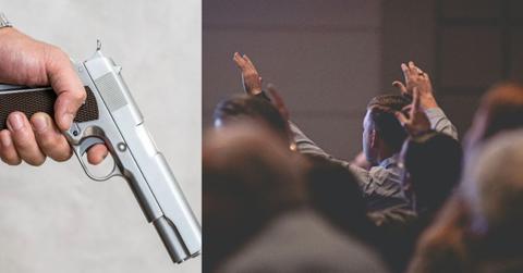 Photo of gun, church