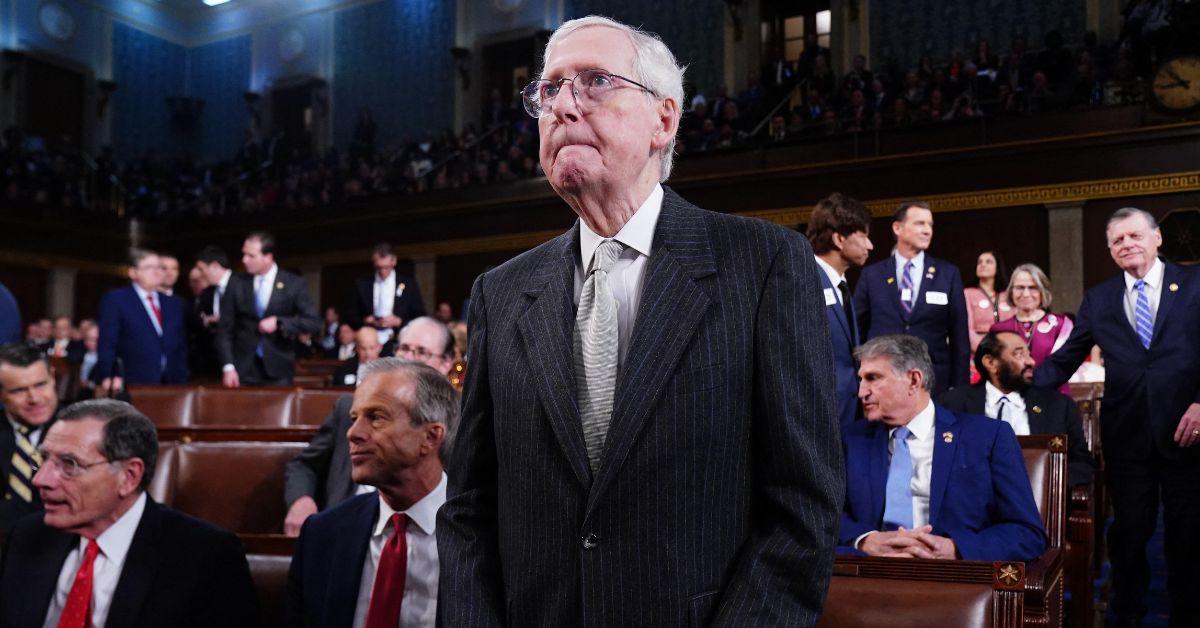 Mitch McConnell Collapses Inside Senate Office Building In Horror Video