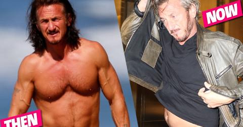 Sean Penn Shirtless Gut