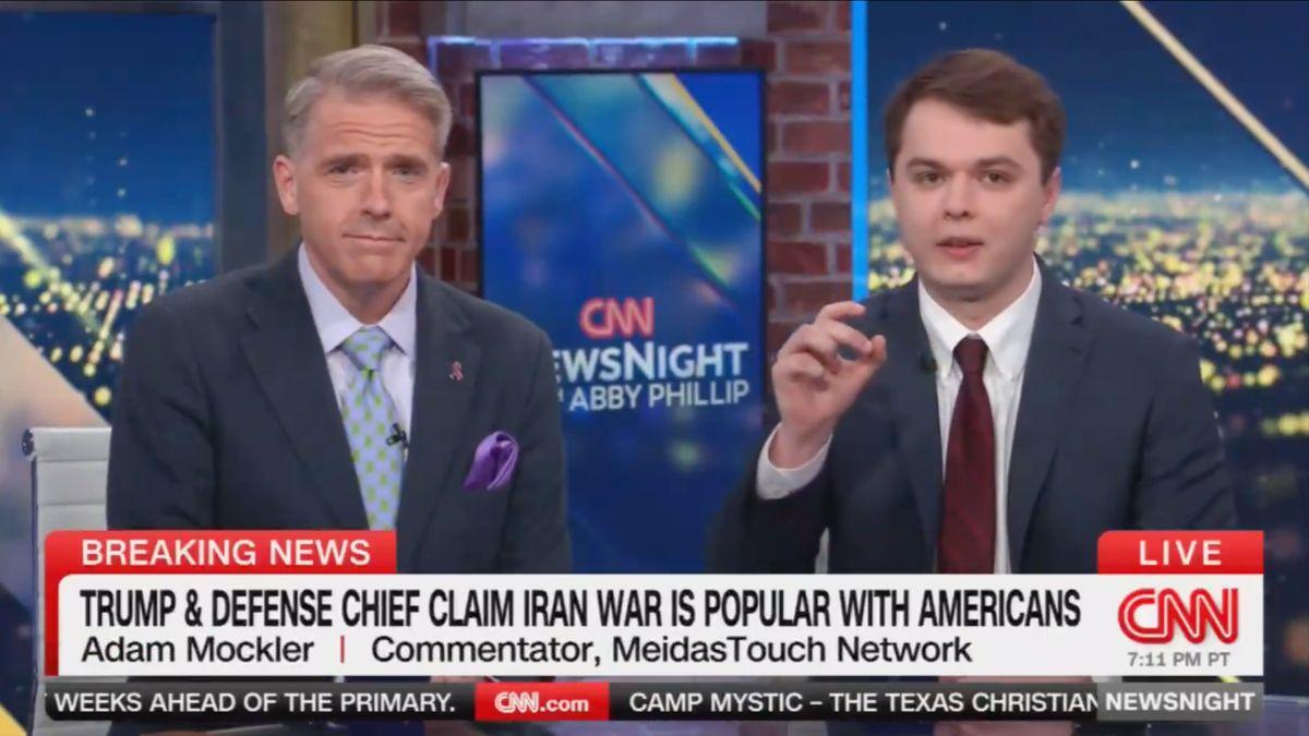 image of Jennings dropped the F-bomb during a heated Iran war debate.
