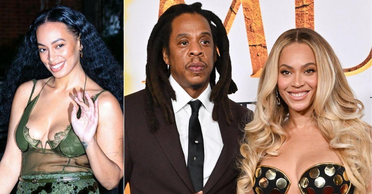 picture of Solange Knowles, Jay-Z and Beyonce