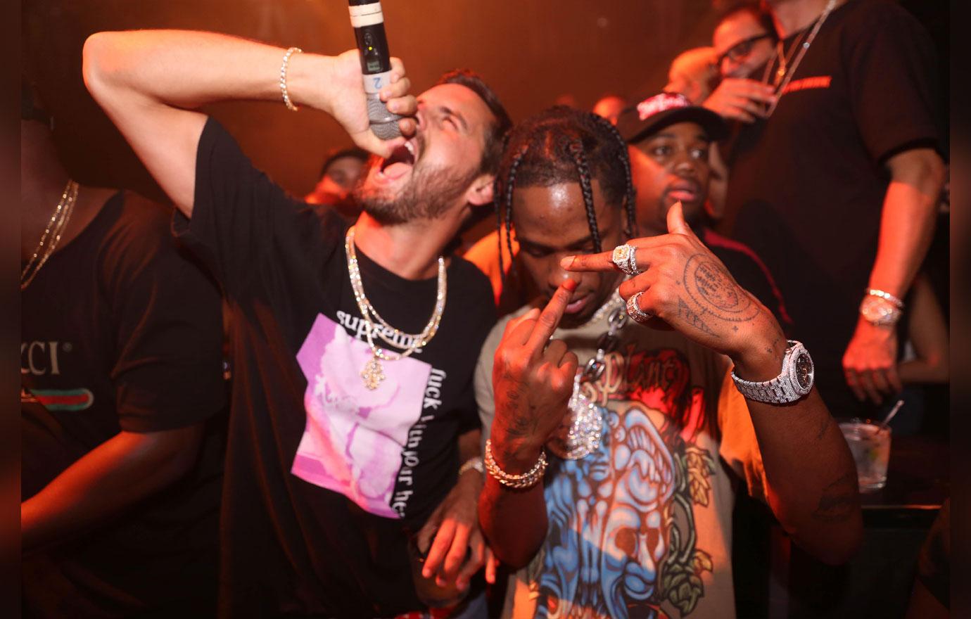 ylie Jenner Pregnant Travis Scott Performs Parties With Scott Disick