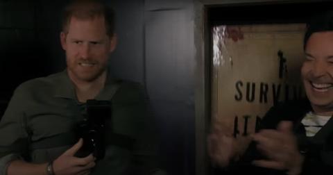 Prince Harry wandered through the haunted house and shouted at Meghan Markle