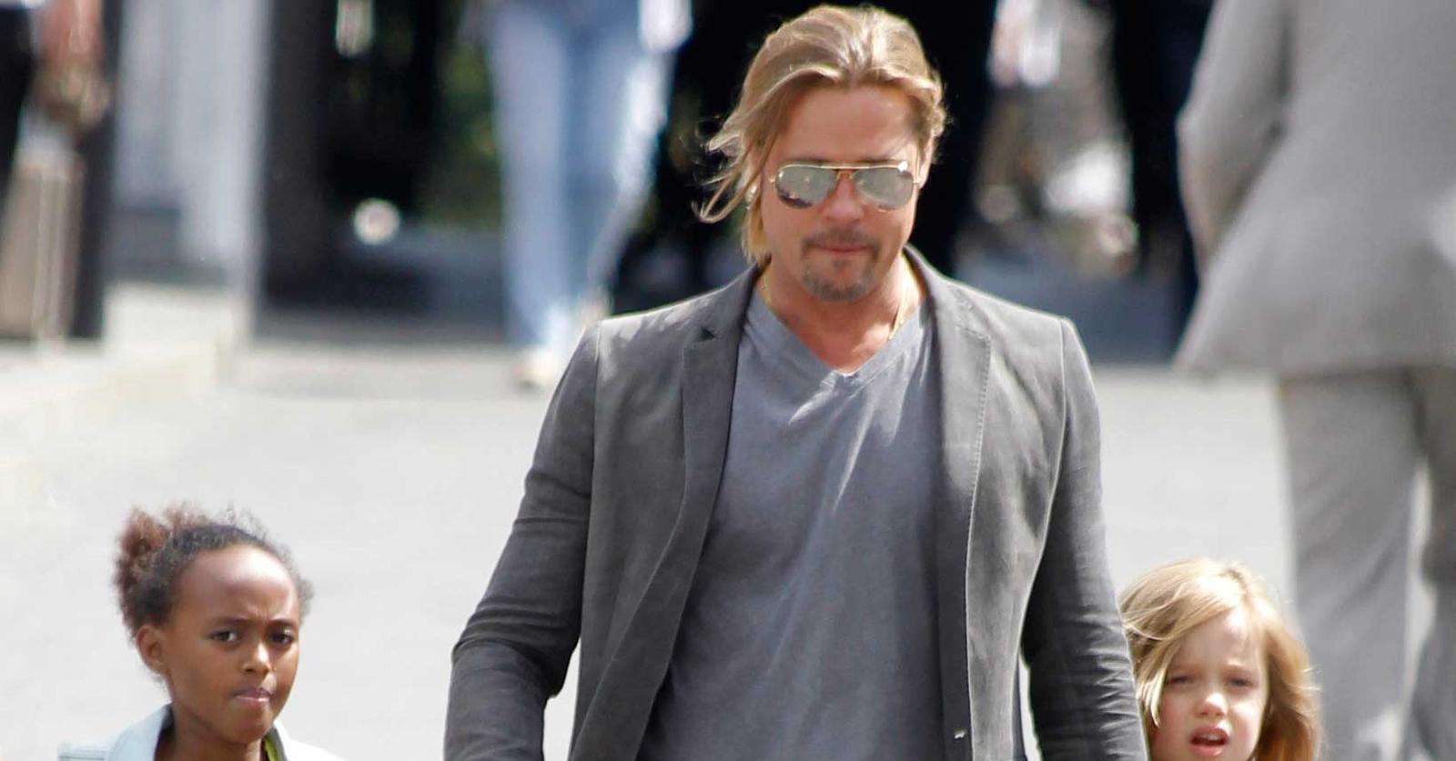 Brad Pitt Has Daddy & Daughters Day Out